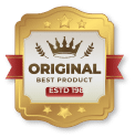 a gold and white label with a crown and stars https://luminexcleaning.nl/